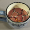 Small, Pansy Blue, Burgundy and White Mug - Image 3
